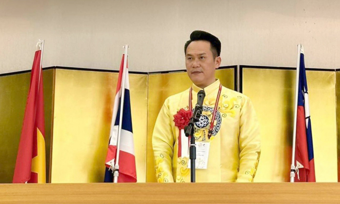 Anh Đặng Hồng Anh phát biểu tại lễ ký kết. Ảnh: BTC