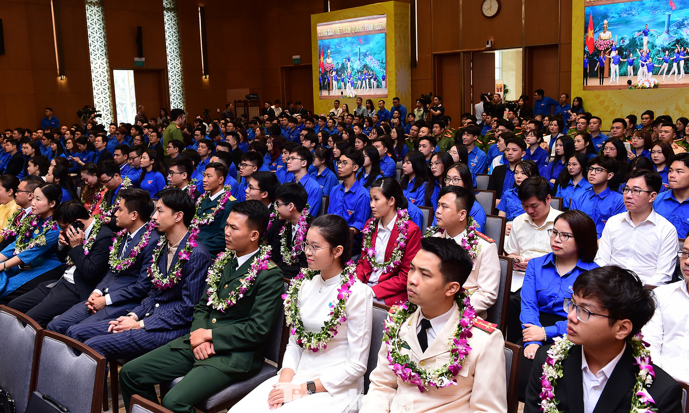 Các đại biểu tham dự chương trình Thủ tướng gặp mặt và đối thoại với thanh niên năm 2024. Ảnh: Xuân Tùng Các đại biểu tham dự chương trình Thủ tướng gặp mặt và đối thoại với thanh niên năm 2024. Ảnh: Xuân Tùng