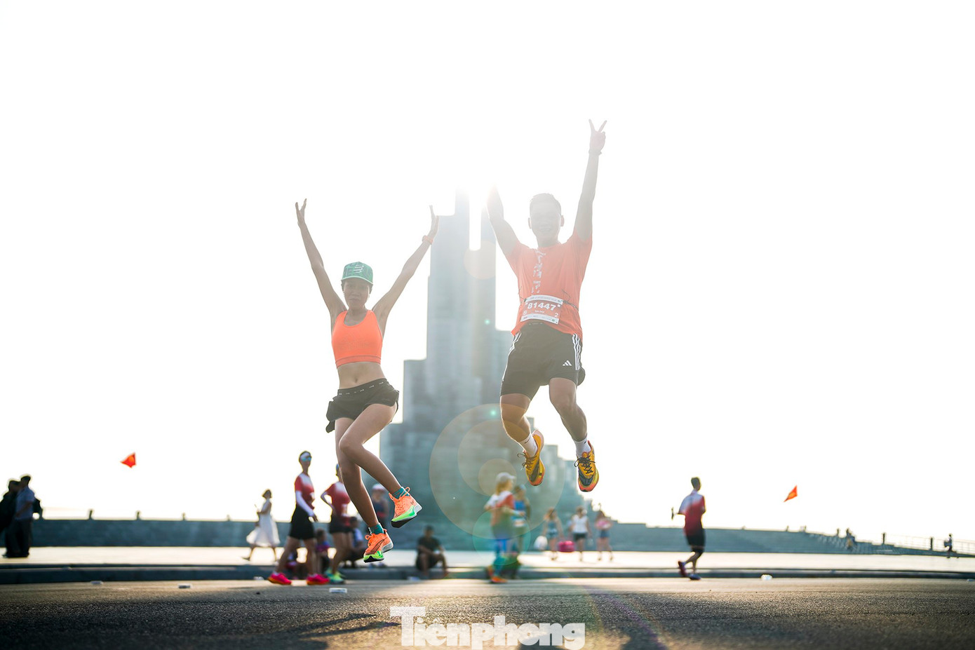 Tháp Nghinh Phong - biểu tượng cho khát vọng vươn lên của Phú Yên, đã mang lại nhiều khoảnh khắc đẹp và tiếp thêm cảm hứng, động lực trên đường chạy cho các runner.