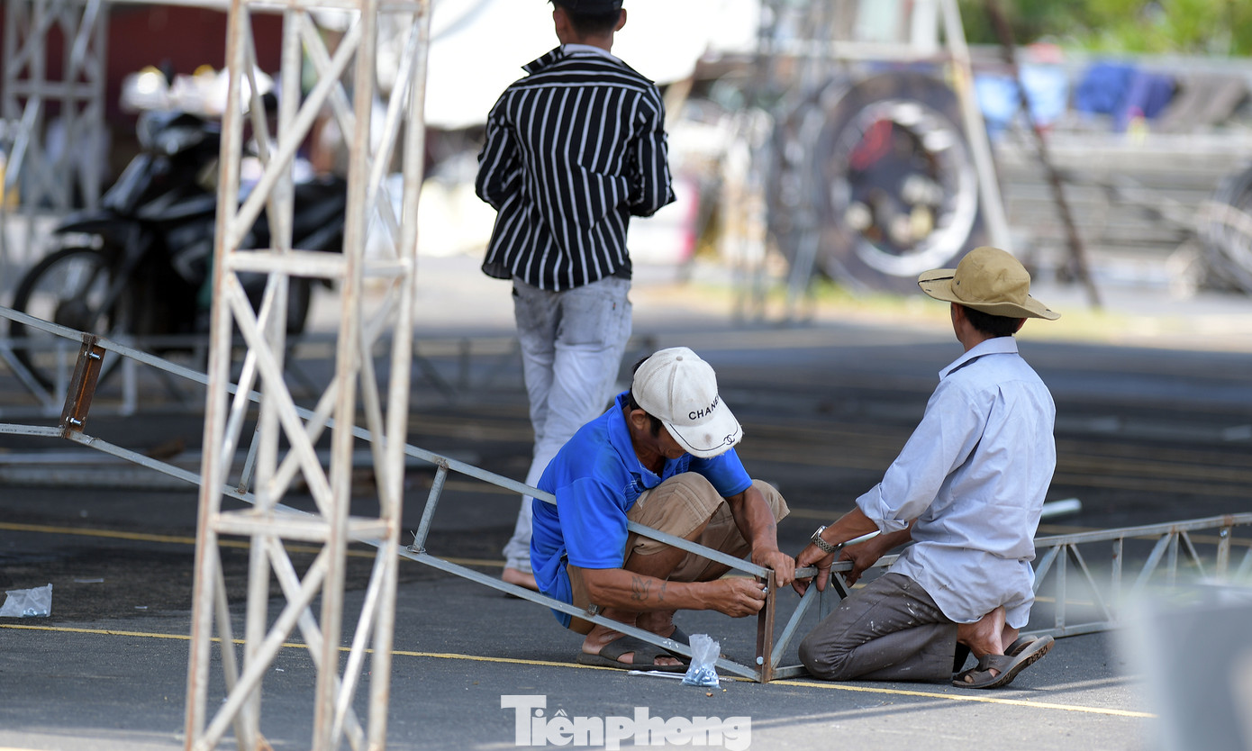 Đơn vị thi công đang hoàn tất các công đoạn cuối cùng.