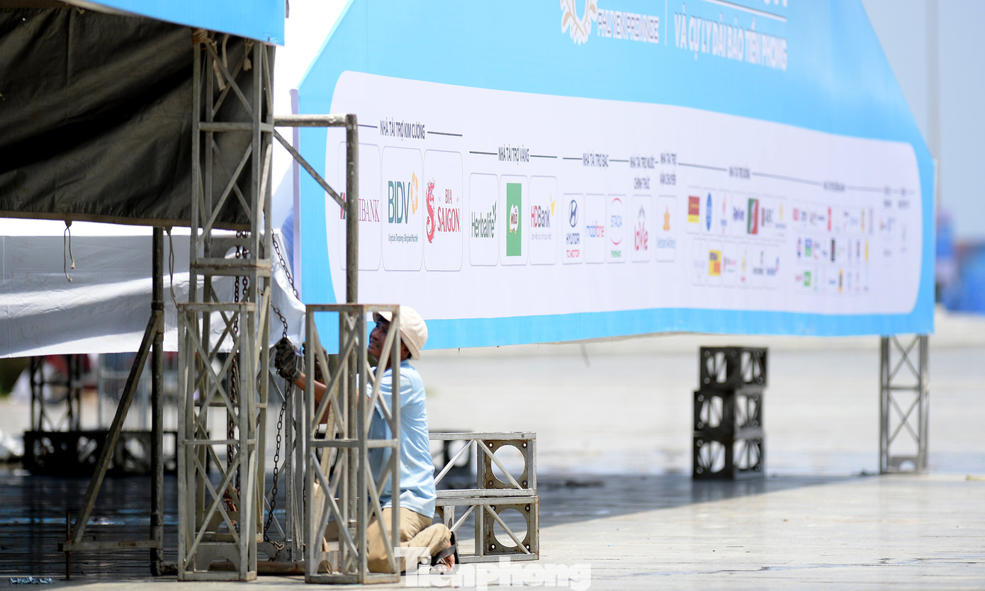 Đơn vị thi công đang hoàn tất các công đoạn cuối cùng.