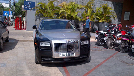 Chiếc Rolls-Royce Ghost tại Nha Trang