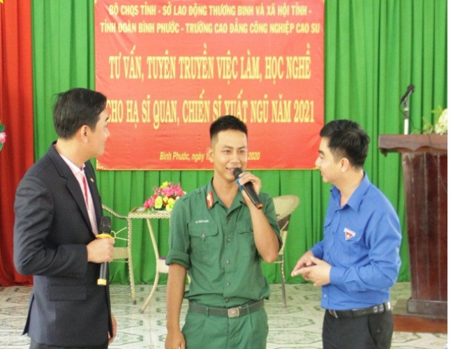Tỉnh đoàn Bình Phước kết nối tìm việc cho bộ đội xuất ngũ ảnh 3