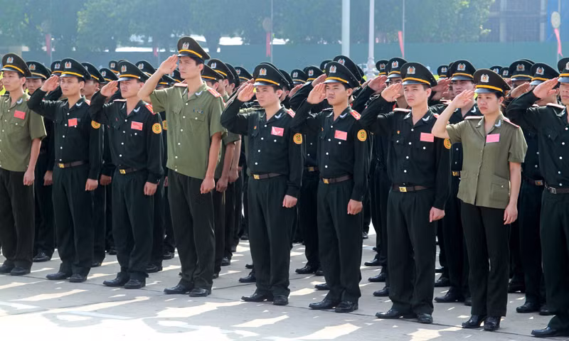 Tham dự buổi lễ là 150 Đoàn thanh niên tiêu biểu