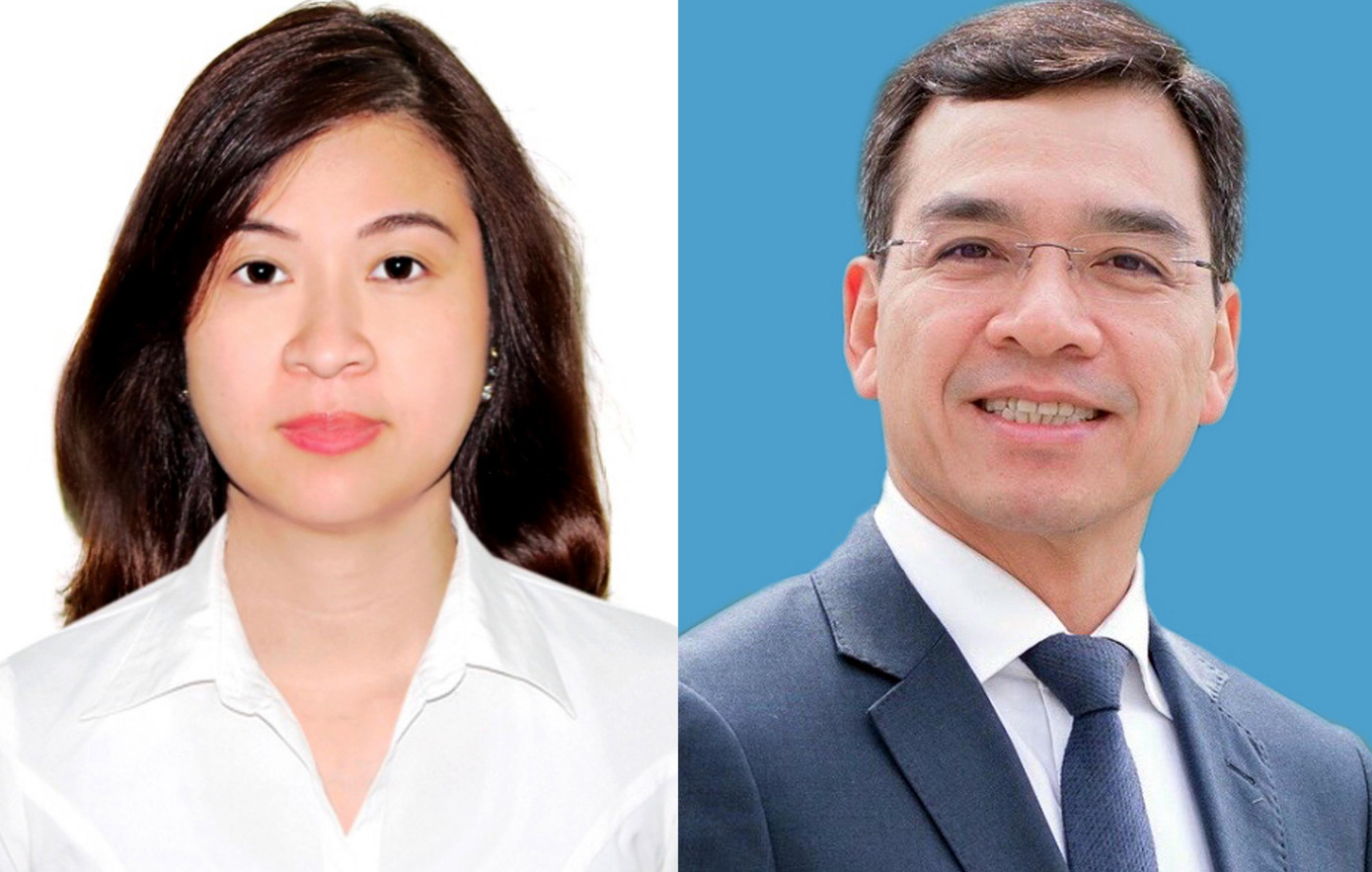 Chị Trịnh Thị Mai Phương và anh Hà Anh Đức làm Phó chủ tịch Hội LHTN Việt Nam khóa VIII. Ảnh: BTC