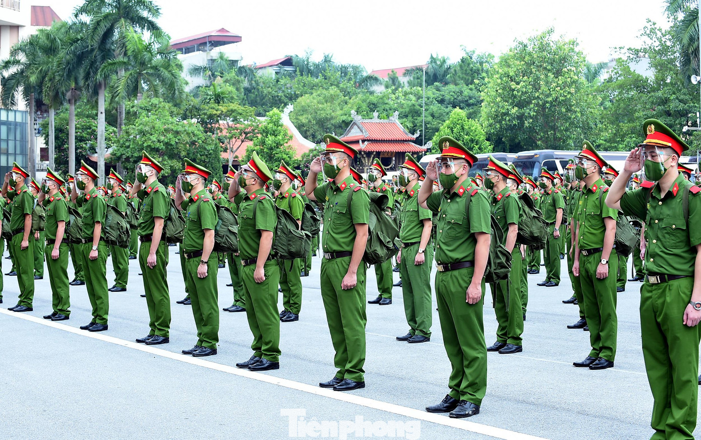 Trong số 650 cán bộ, học viên tăng viện đợt này có 300 người đã từng tăng cường công tác đảm bảo an ninh trật tự, tham gia phòng chống dịch COVI-19 tại Bắc Ninh trong gần hai tháng (từ tháng 5 - 7) đảm bảo an toàn, hoàn thành xuất sắc nhiệm vụ.