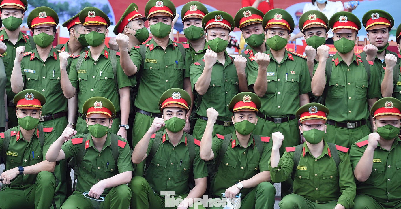 Cán bộ, học viện CSND thể hiện quyết tâm hoàn thành xuất sắc nhiệm vụ