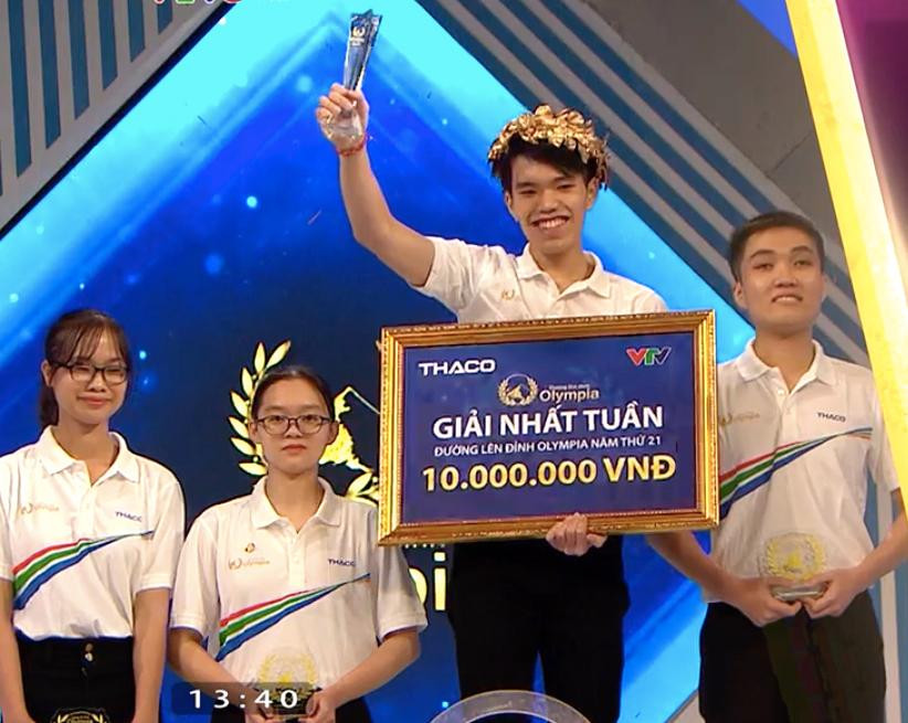Minh Triết giành vòng nguyệt quế cuộc thi tuần cuối cùng Olympia 21 Minh Triết giành vòng nguyệt quế cuộc thi tuần cuối cùng Olympia 21