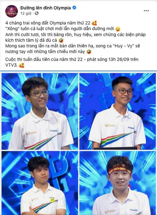 Thông tin chia sẻ trên fanpage của chương trình Thông tin chia sẻ trên fanpage của chương trình