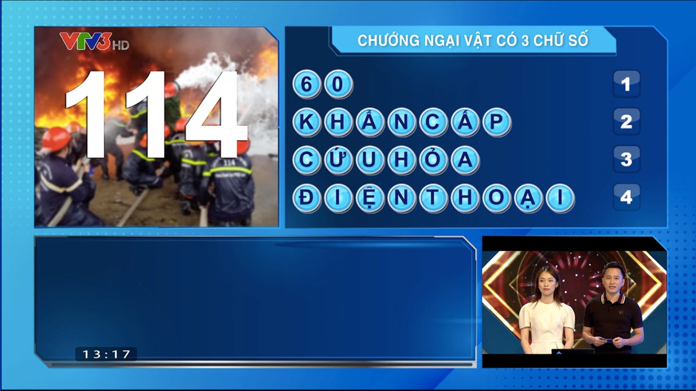 Từ khóa vượt chướng ngại vật cần tìm là &quot;114&quot;.