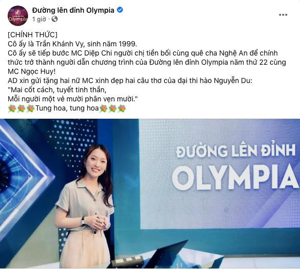 Thông báo trên fanpage của chương trình ngày 24/9. Ảnh chụp lại