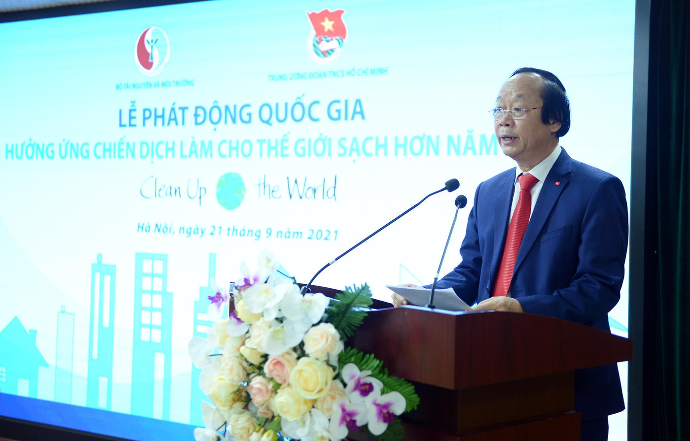 Thứ trưởng Bộ TN&MT Võ Tuấn Nhân phát biểu tại chương trình. Ảnh: Xuân Tùng Thứ trưởng Bộ TN&MT Võ Tuấn Nhân phát biểu tại chương trình. Ảnh: Xuân Tùng