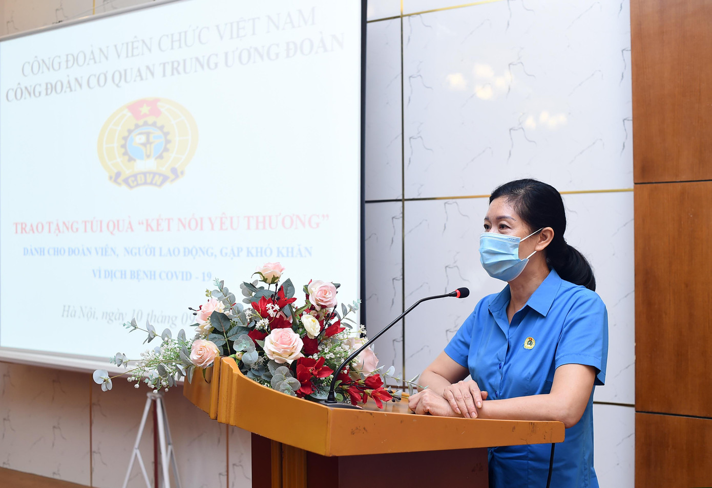 Chị Phan Phương Hạnh phát biểu tại chương trình