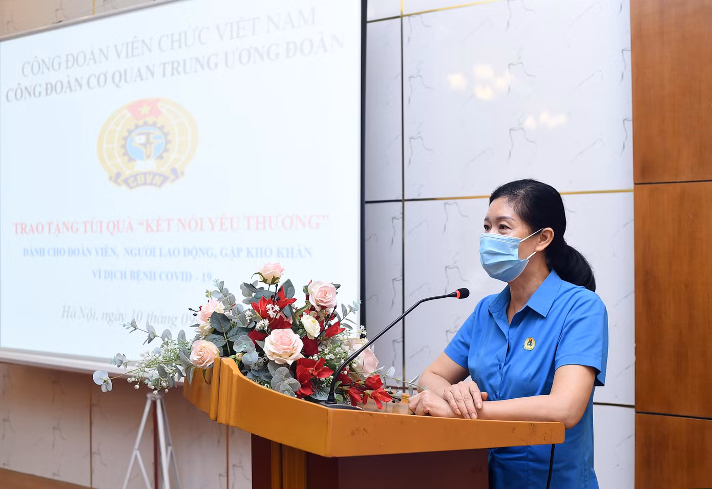 Chị Phan Phương Hạnh phát biểu tại chương trình