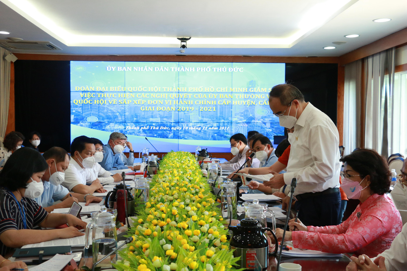 Đoàn giám sát làm việc với TP Thủ Đức sáng 10/12