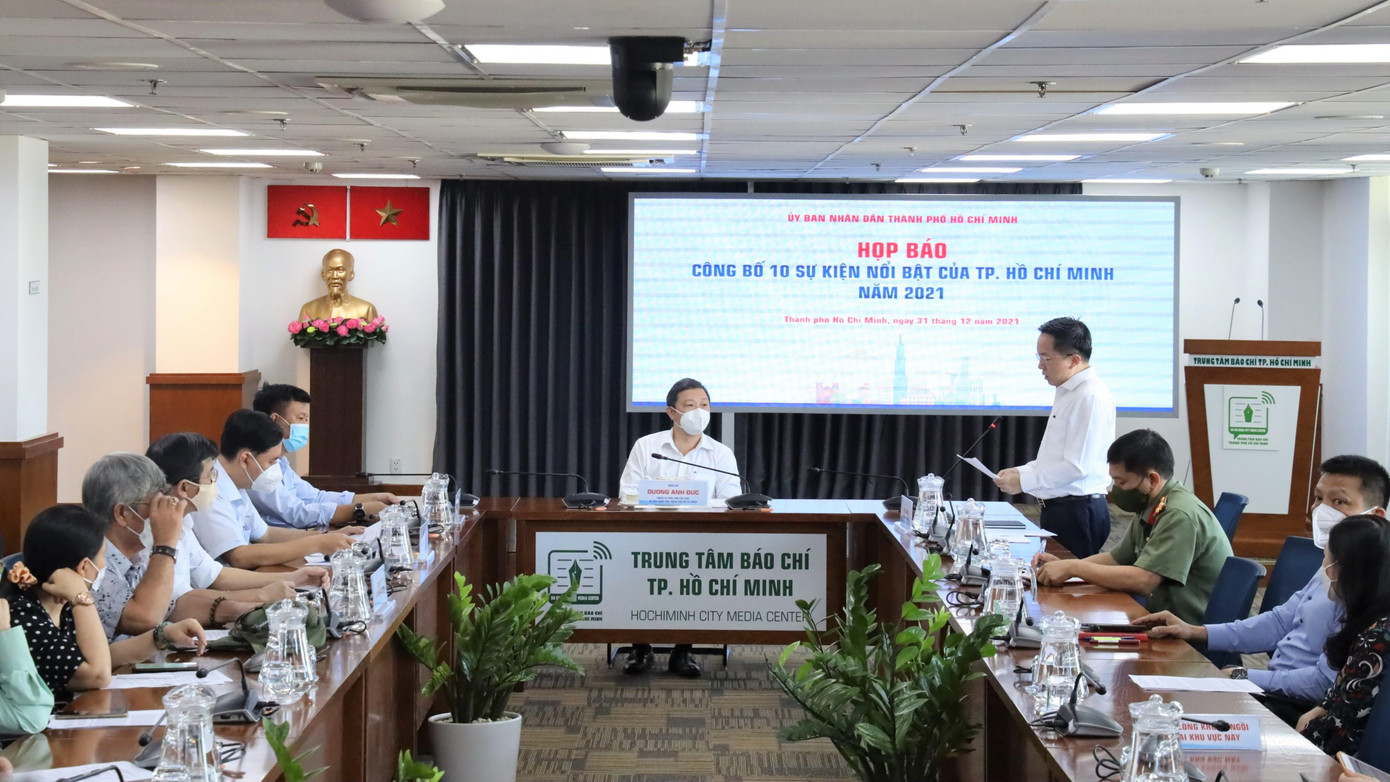 UBND TPHCM họp báo công bố 10 sự kiện nổi bật trong năm 2021
