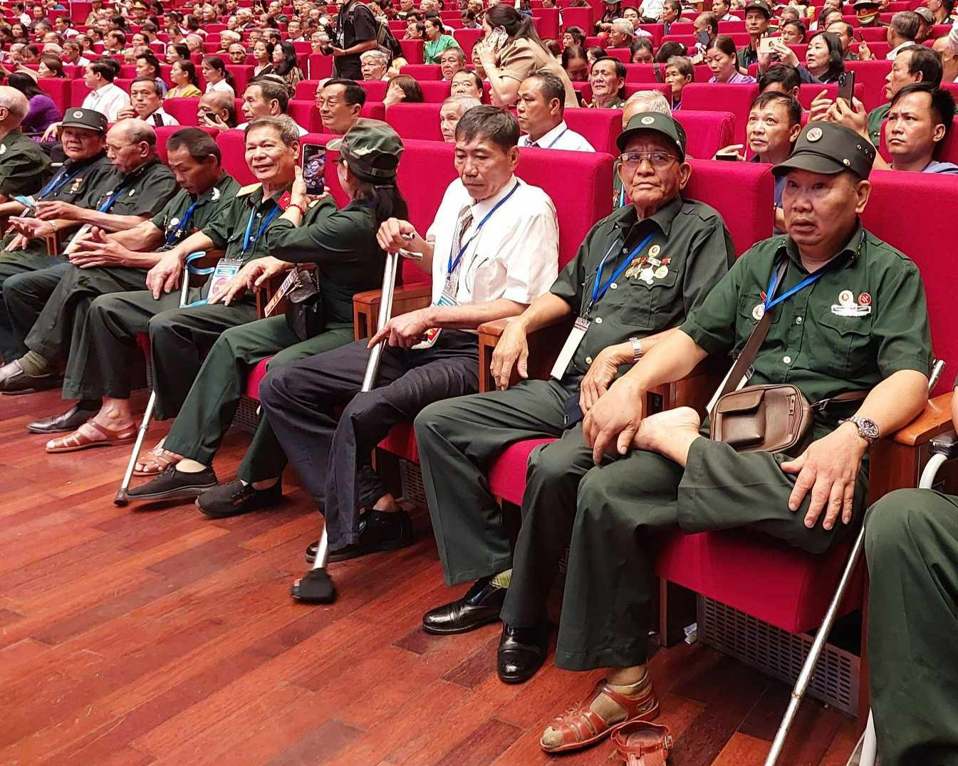 Trợ cấp ưu đãi cho người có công cao nhất trong lịch sử. Trong ảnh, thương binh tham dự hội nghị tri ân người có công với cách mạng năm 2024. Trợ cấp ưu đãi cho người có công cao nhất trong lịch sử. Trong ảnh, thương binh tham dự hội nghị tri ân người có công với cách mạng năm 2024.