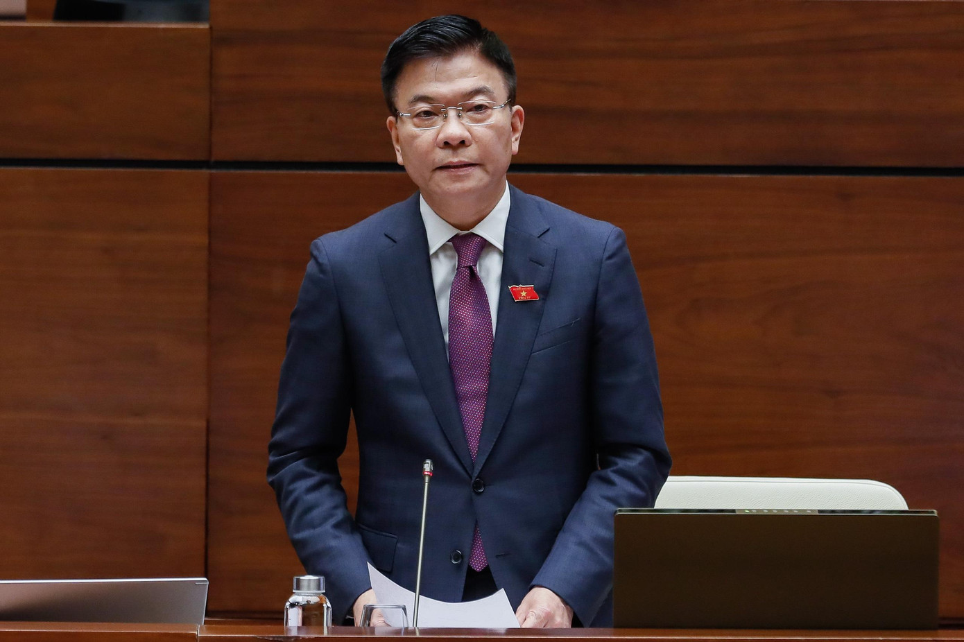 Bộ trưởng Tư pháp Lê Thành Long. Ảnh: Như Ý Bộ trưởng Tư pháp Lê Thành Long. Ảnh: Như Ý