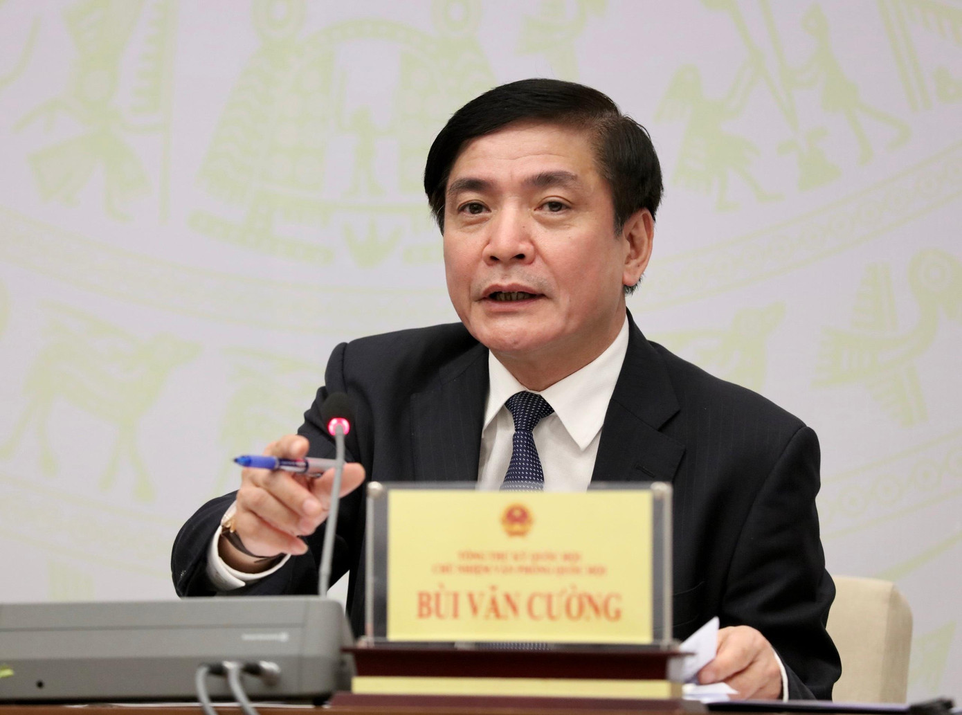 Tổng Thư ký Quốc hội Bùi Văn Cường. Ảnh Như Ý Tổng Thư ký Quốc hội Bùi Văn Cường. Ảnh Như Ý