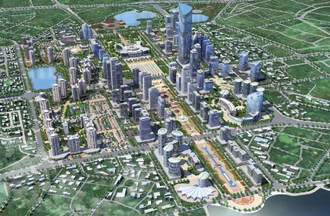 Phối cảnh dự án khu đô thị Tây Hồ Tây. Phối cảnh dự án khu đô thị Tây Hồ Tây