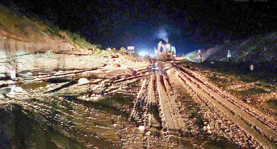 Hiện trường điểm sạt lở. Ảnh: CTV