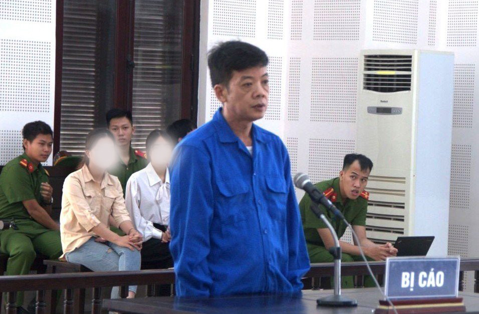 Bị cáo Thanh tại phiên tòa.