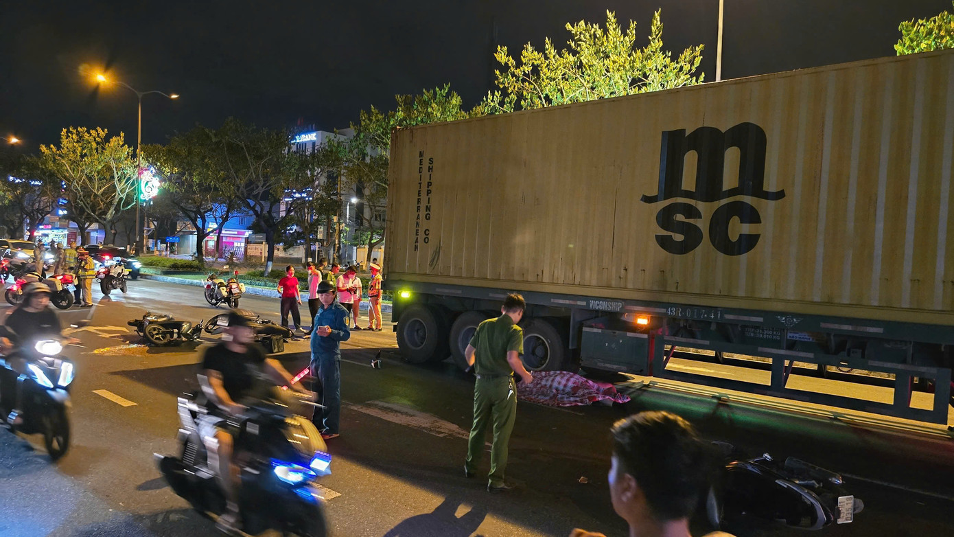 Hiện trường vụ tai nạn.