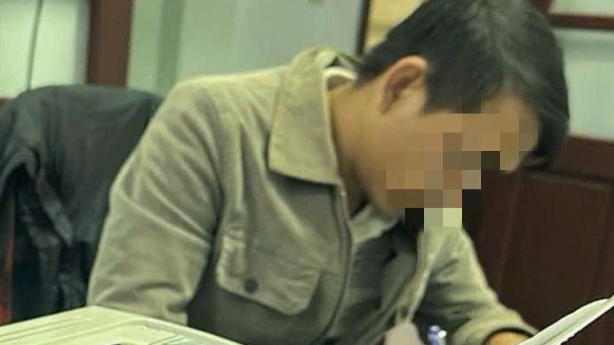 Đối tượng N.V.T làm việc với cơ quan công an. Đối tượng N.V.T làm việc với cơ quan công an.