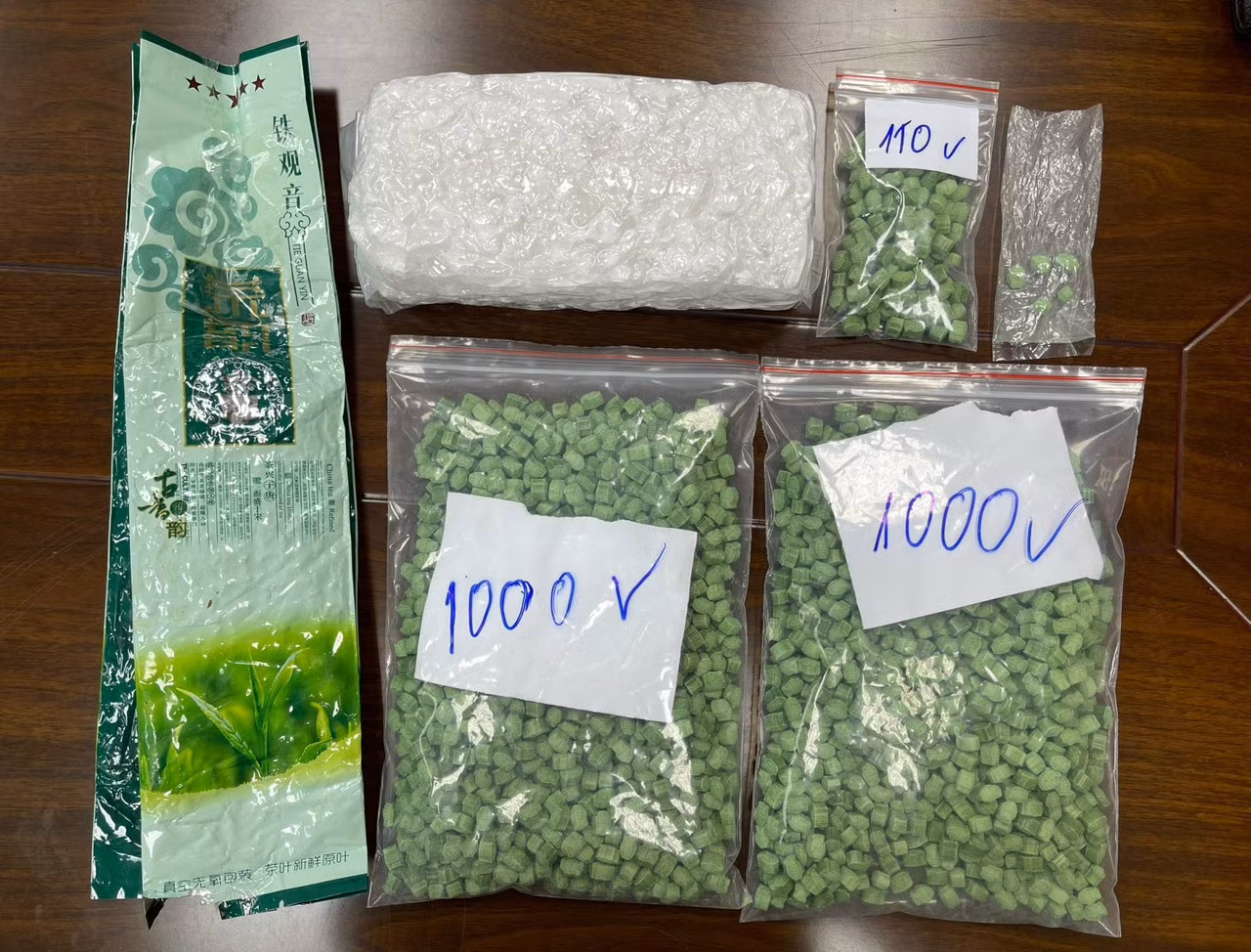Số ma túy tổng hợp là tang vật công an thu giữ được. Ảnh: CA cung cấp.