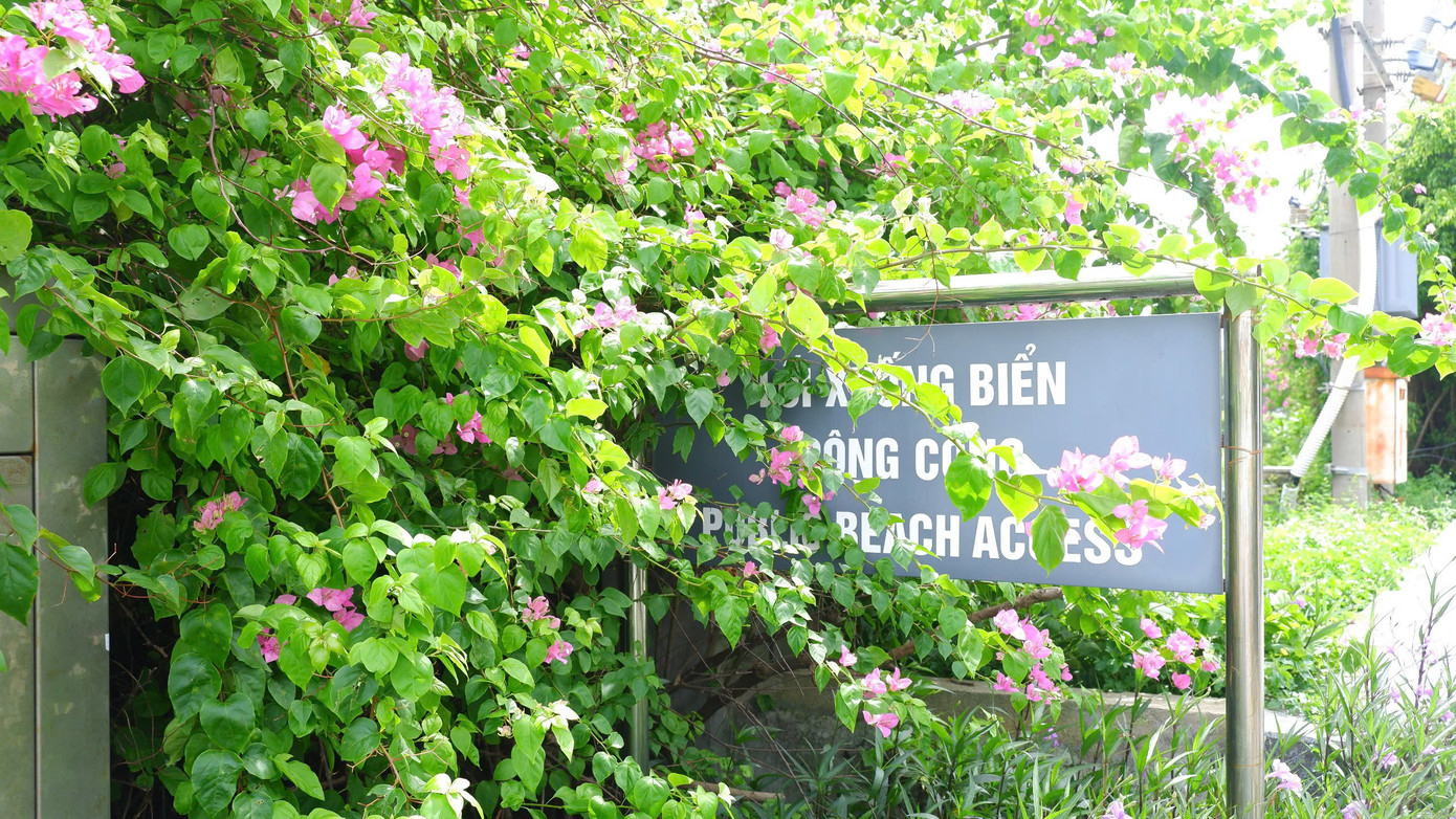 Một lối xuống biển phục vụ nhu cầu công cộng của người dân và du khách đã được mở ngay bên cạnh dự án.