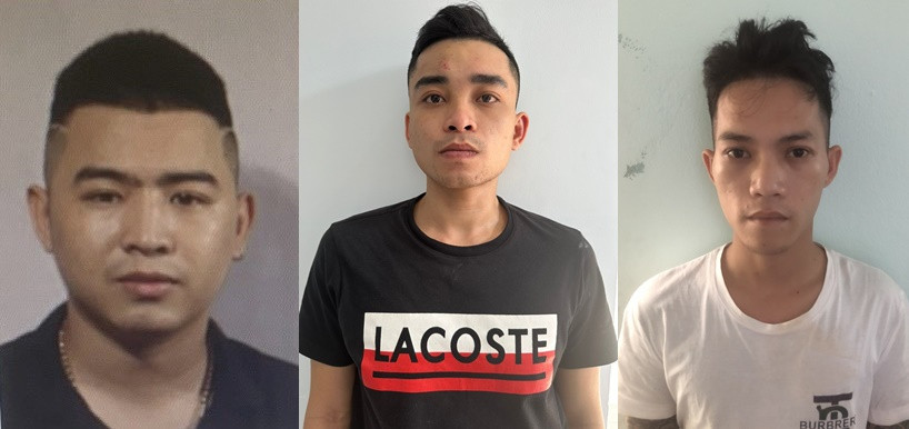 Ba đối tượng Phúc, Đạt, Thạch tại cơ quan công an. Ba đối tượng Phúc, Đạt, Thạch tại cơ quan công an.