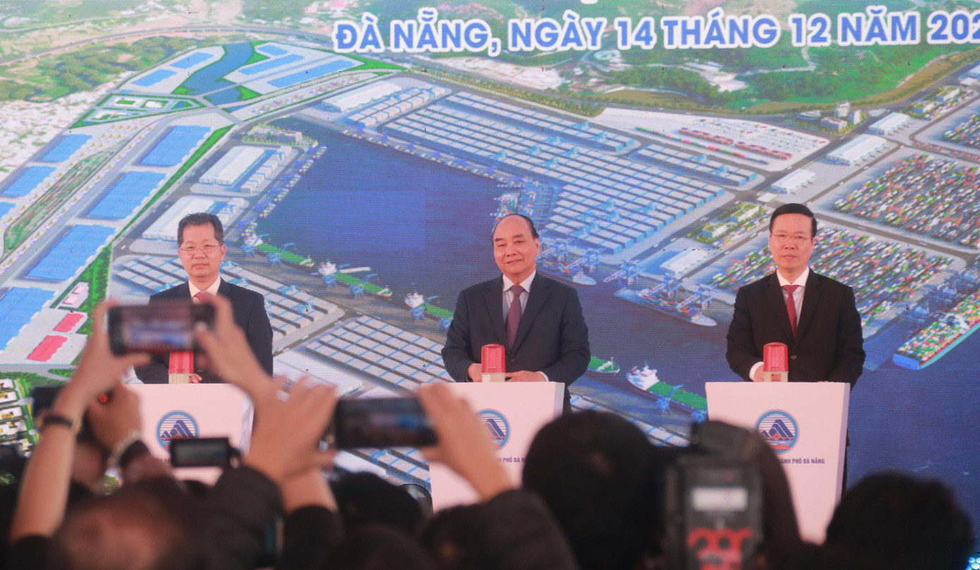 Quang cảnh lễ khởi công dự án (Ảnh: Nguyễn Thành).