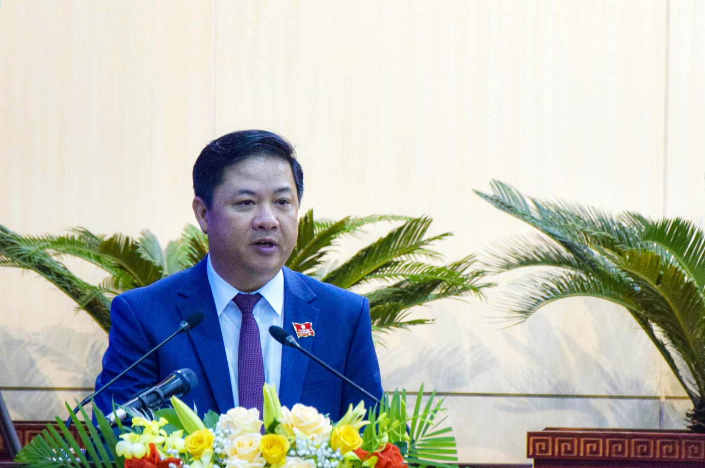 Ông Lương Nguyễn Minh Triết, Chủ tịch HĐND TP Đà Nẵng phát biểu khai mạc kỳ họp.