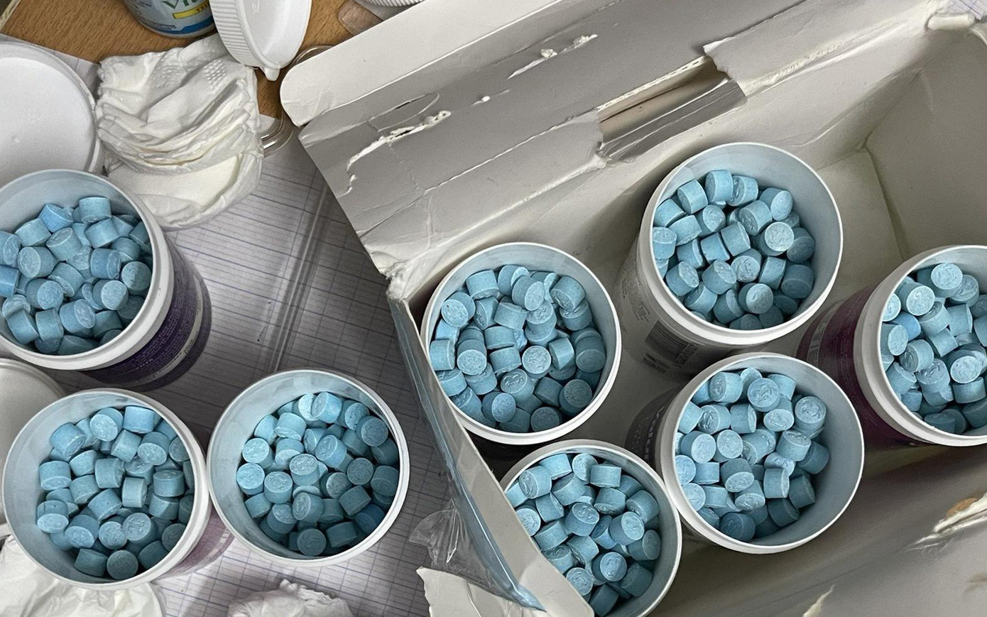 Số ma túy tổng hợp dạng thuốc lắc tang vật trong vụ án. Ảnh:H.D