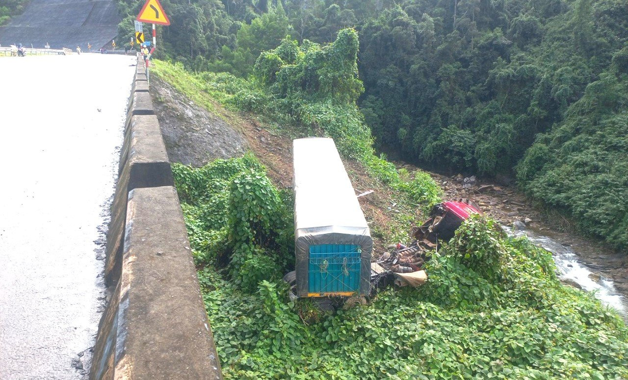 Hiện trường vụ tai nạn.