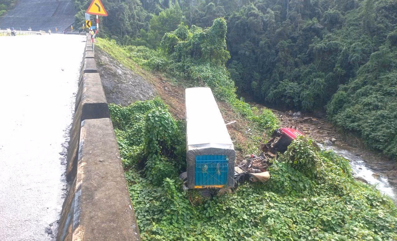 Hiện trường vụ tai nạn.