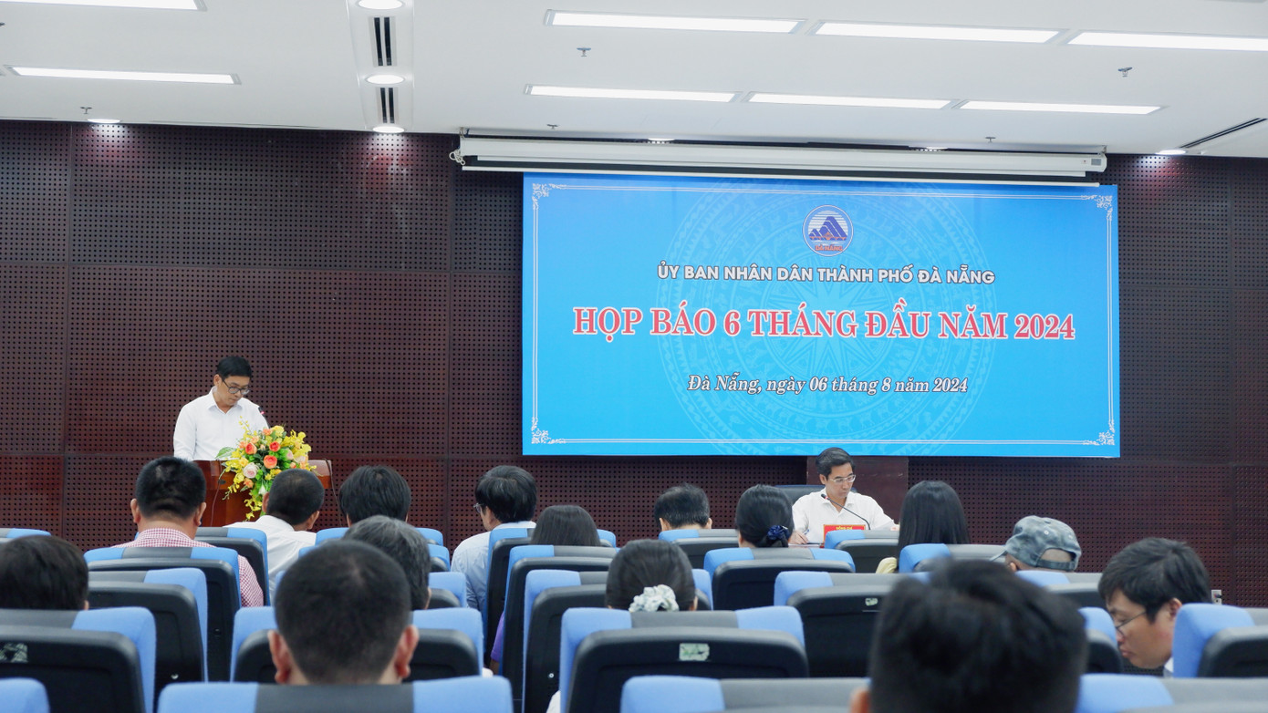 Quang cảnh buổi họp báo của UBND TP. Đà Nẵng. Quang cảnh buổi họp báo của UBND TP. Đà Nẵng.