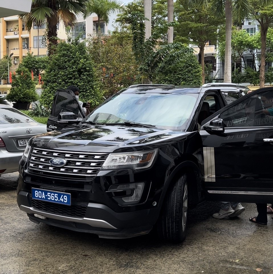 Ô tô gắn biển xanh giả được đối tượng Sơn sử dụng.