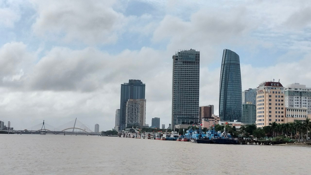 Một góc thành phố Đà Nẵng nhìn từ sông Hàn. (Ảnh: Nguyễn Thành).
