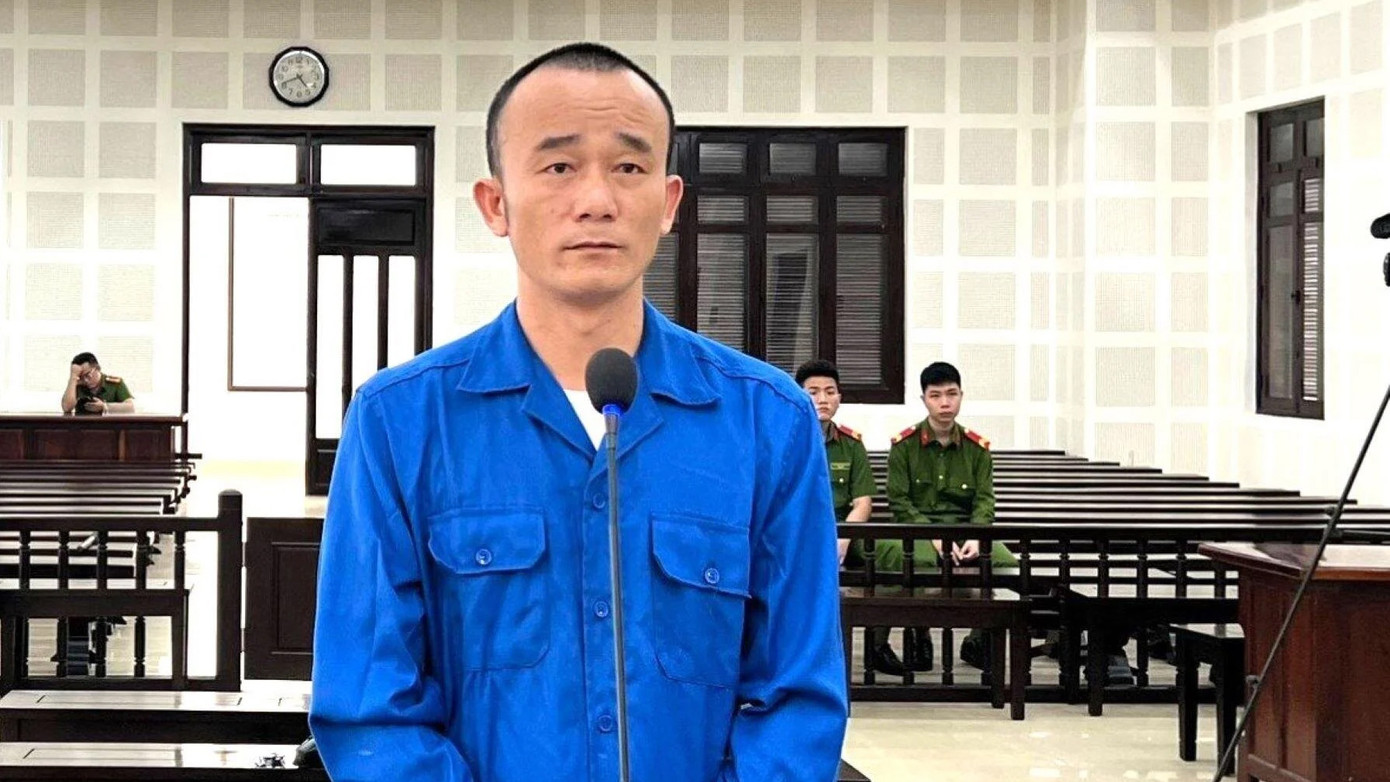 Bị cáo Trần Văn Nhân tại tòa.