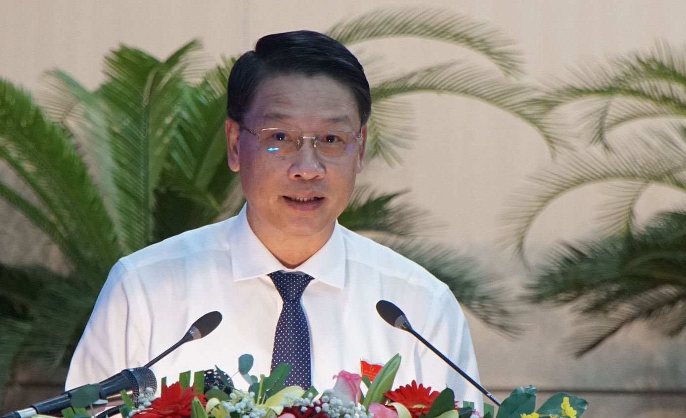 Ông Ngô Xuân Thắng - Chủ tịch UBMTTQVN TP Đà Nẵng - phát biểu tại kỳ họp. Ông Ngô Xuân Thắng - Chủ tịch UBMTTQVN TP Đà Nẵng - phát biểu tại kỳ họp.