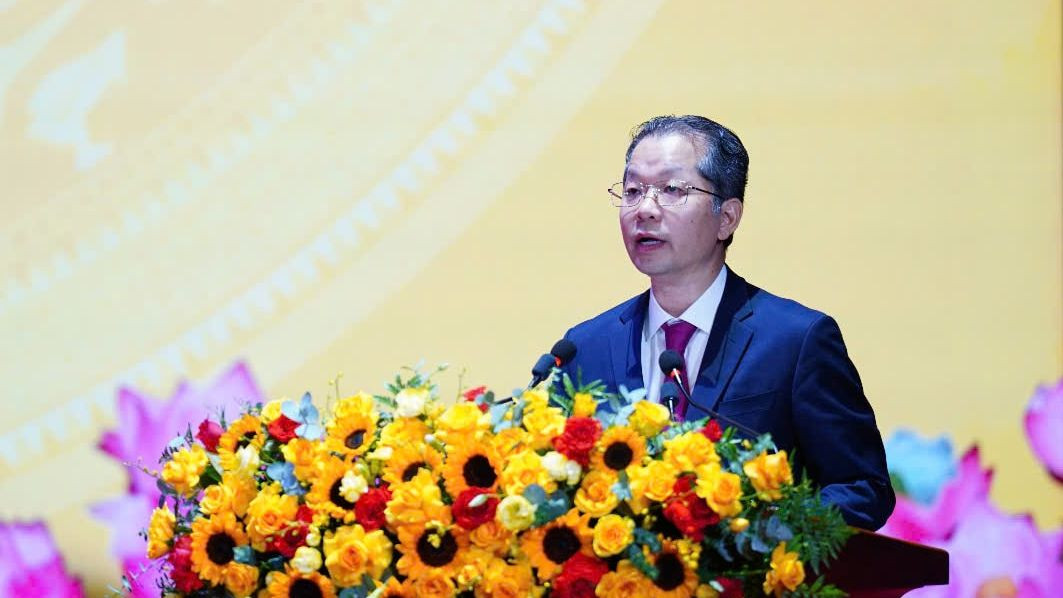 Ông Nguyễn Văn Quảng, Bí thư Thành ủy Đà Nẵng phát biểu tại buổi lễ. Ông Nguyễn Văn Quảng, Bí thư Thành ủy Đà Nẵng phát biểu tại buổi lễ.