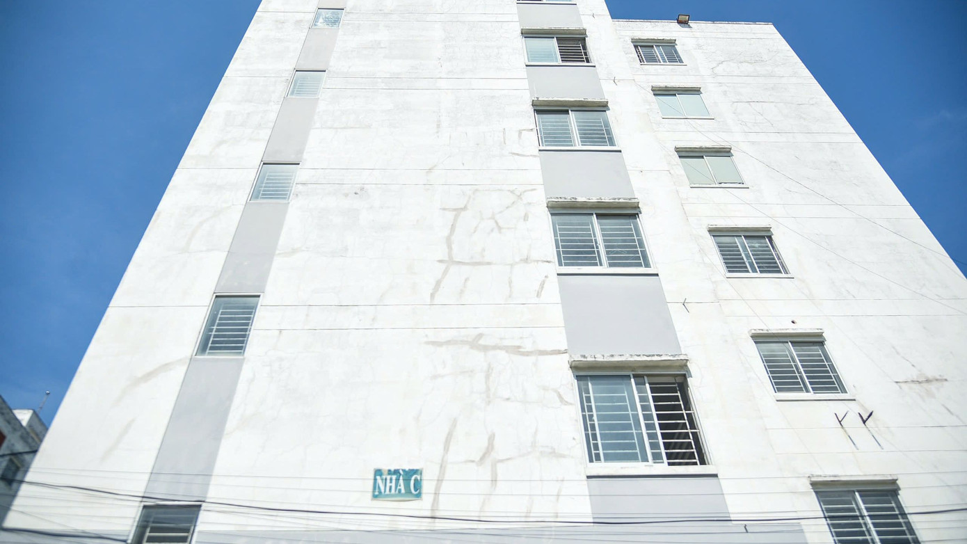 Với 1 khối nhà 7 tầng, 109 căn hộ, diện tích 60 m2/căn hai phòng ngủ. Dự toán sửa chữa khoảng 10 tỉ đồng.