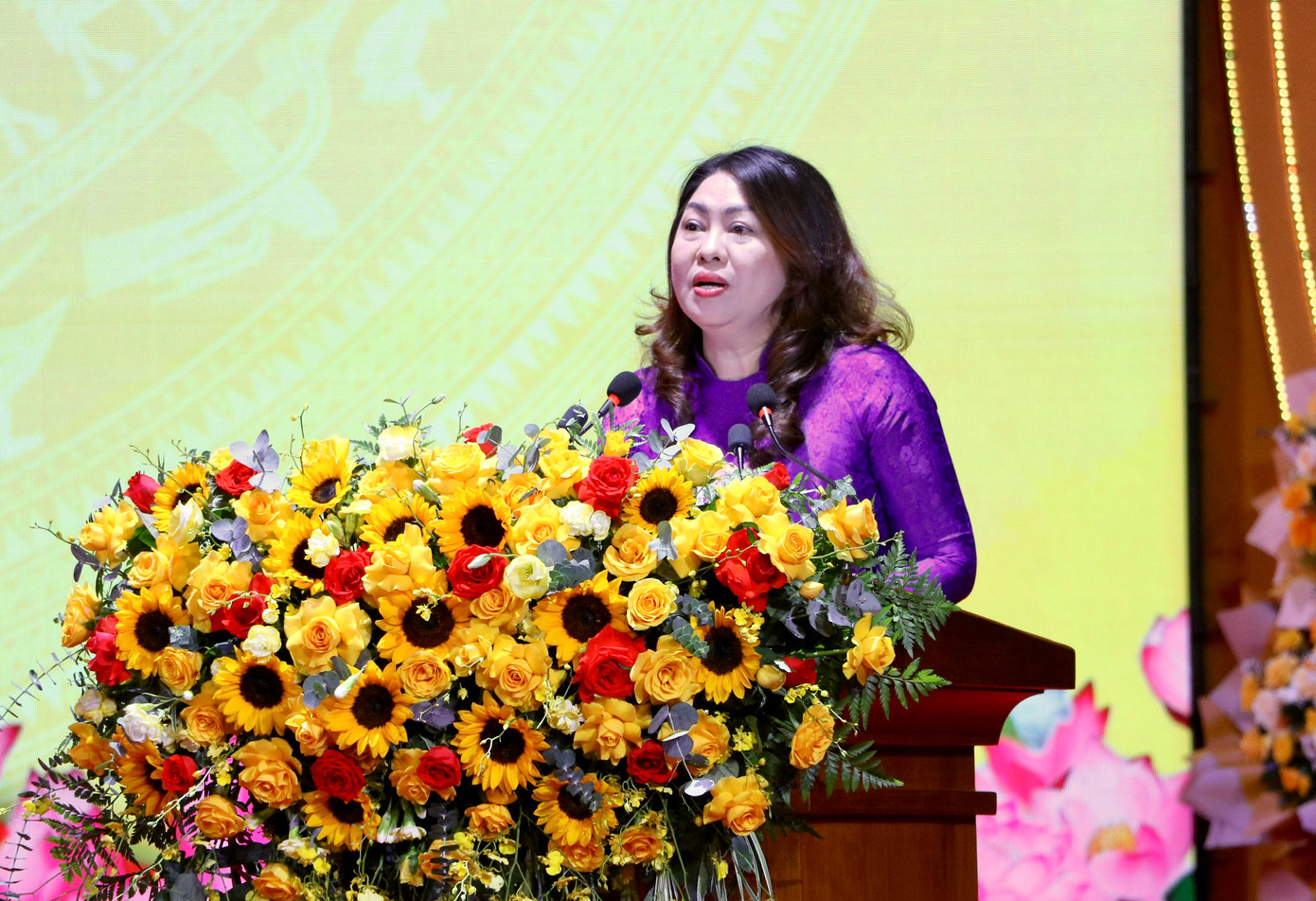 Bà Nguyễn Thị Thu Lan, Bí thư Đảng ủy, Chủ tịch HĐND phường Tam Kỳ, TP Đà Nẵng phát biểu. Bà Nguyễn Thị Thu Lan, Bí thư Đảng ủy, Chủ tịch HĐND phường Tam Kỳ, TP Đà Nẵng phát biểu.