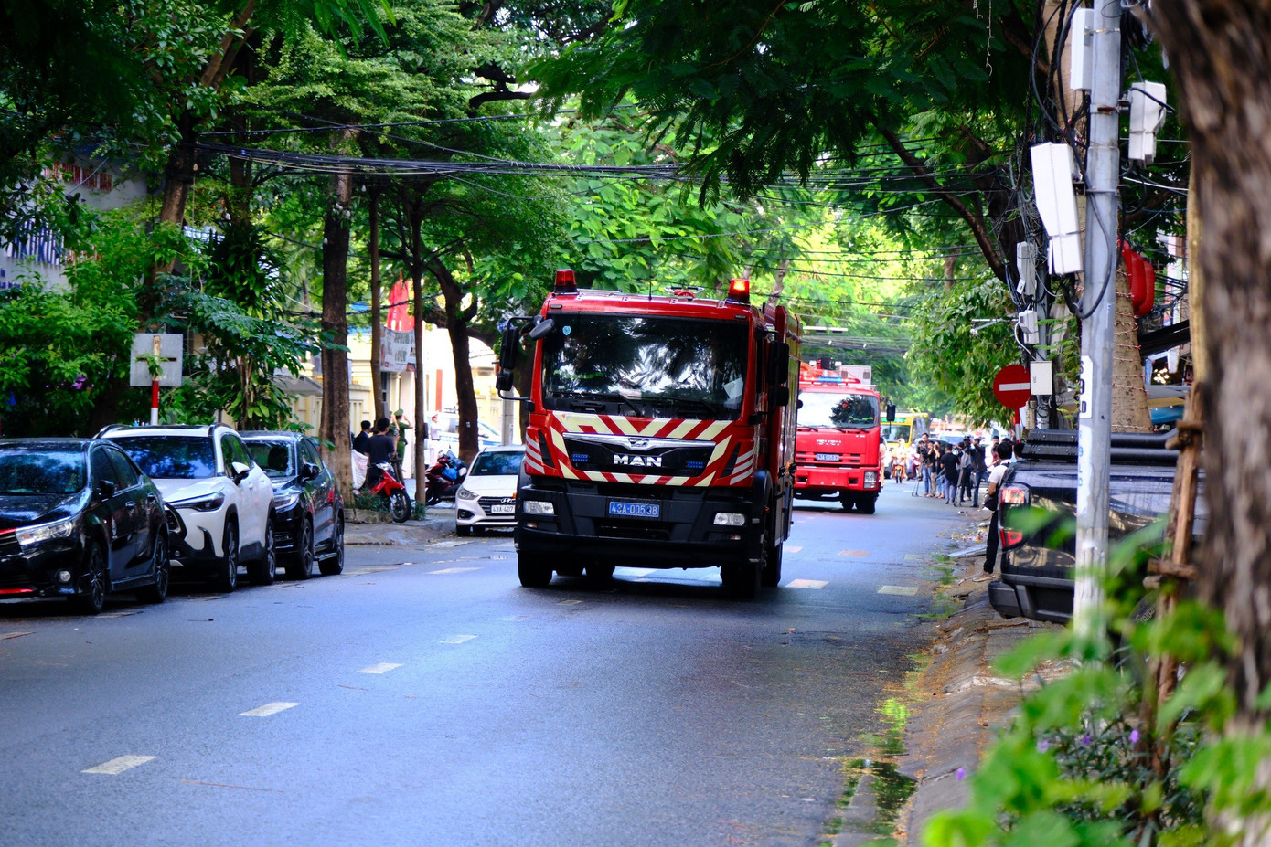 Xe đặc chủng của lực lượng Công an thành phố Đà Nẵng sẵn sàng làm nhiệm vụ.