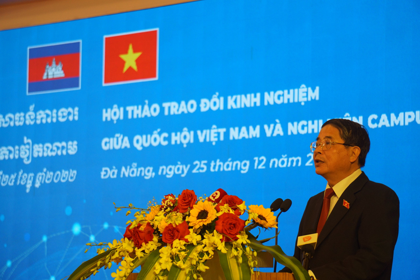 Ông Nguyễn Đức Hải, Phó Chủ tịch Quốc hội phát biểu tại hội thảo.