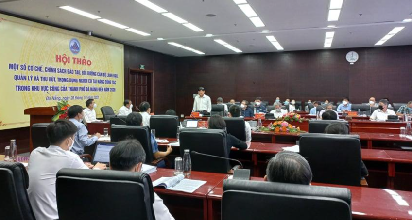 UBND TP Đà Nẵng tổ chức lấy ý kiến đóng góp cho đề án vào ngày 28/10/2021. Ảnh: Nguyễn Thành