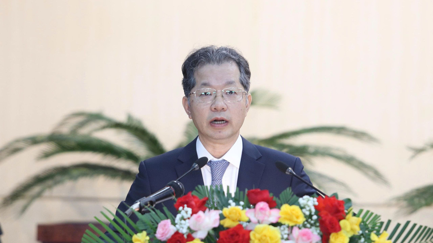 Ông Nguyễn Văn Quảng - Bí thư Thành ủy Đà Nẵng, phát biểu tại kỳ họp.