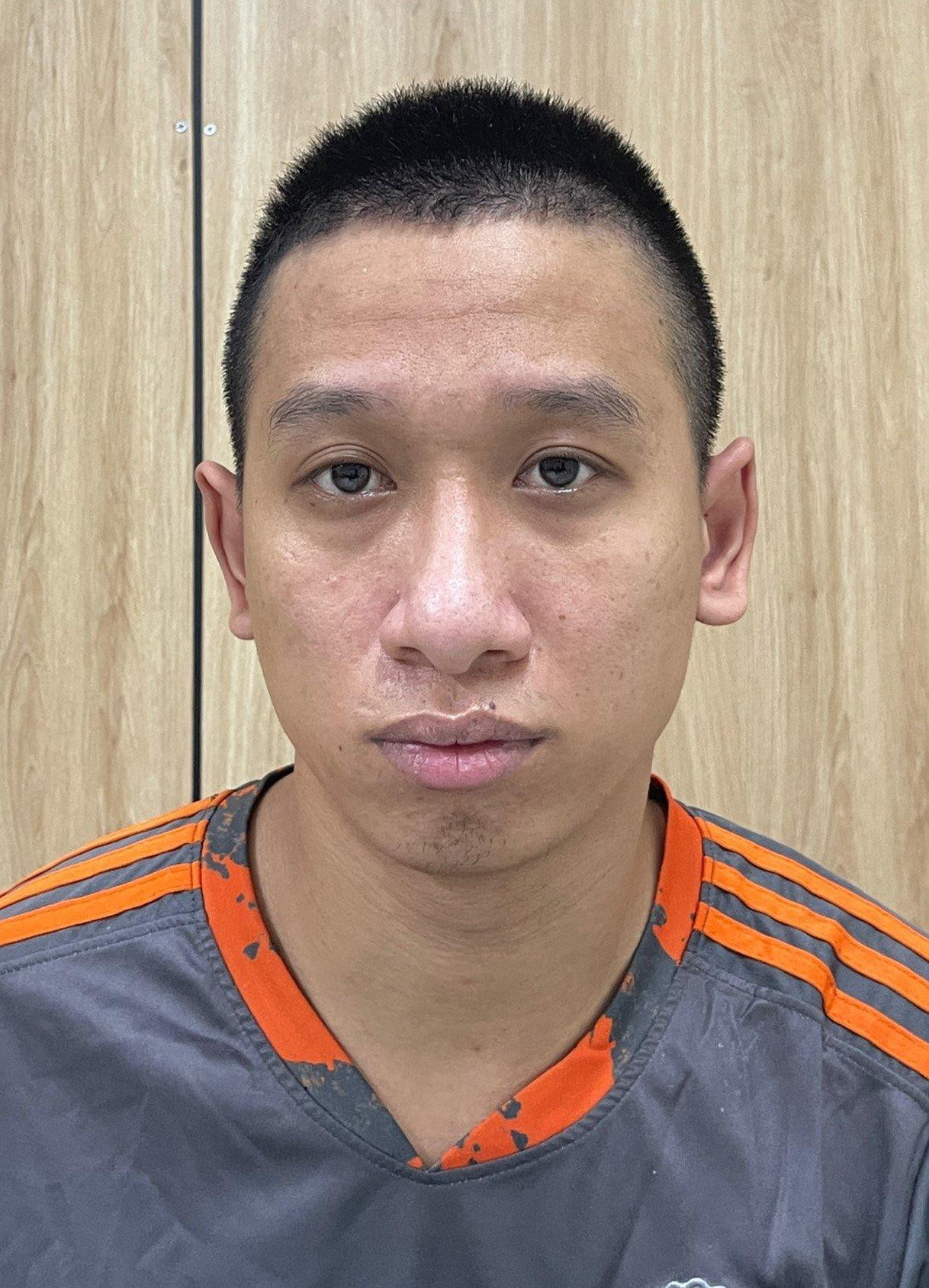 Đối tượng Phan Thanh Vũ tại cơ quan công an.