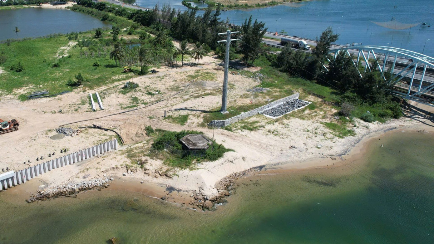 Dự án du lịch sinh thái Nam Ô đang trong quá trình xây dựng.